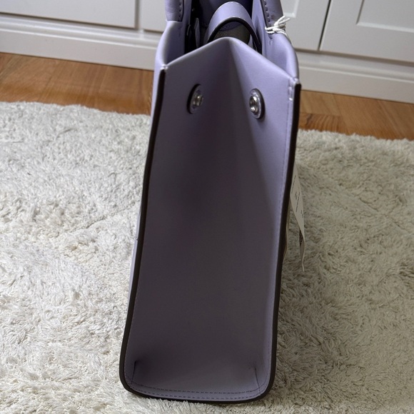 NWT 💟Tory Burch Purple Heather Ella Bio Small Tote Tote Bag - Picture 4 of 12